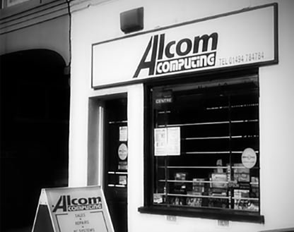 The original Alcom Computing shopfront in Aylesbury