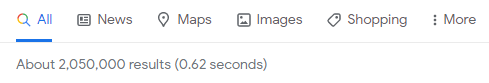 Google tab bar