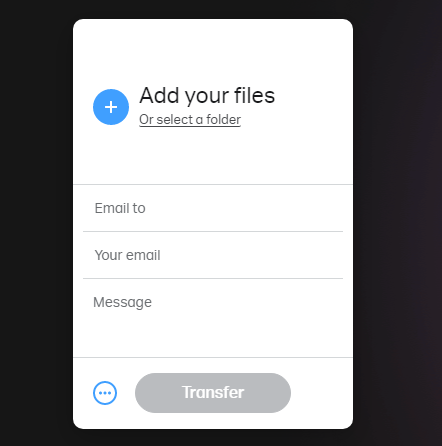 Sending photos and large files