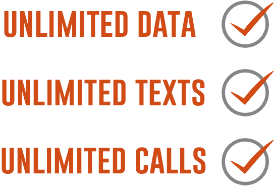 Unlimited data unlimited texts unlimited calls from £19.50 per month